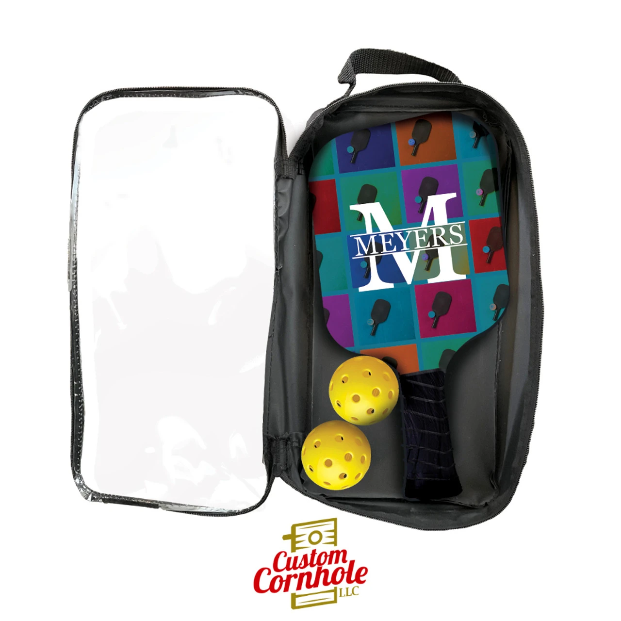 Custom Family Name Monogram Pickleball Paddle Set 4 Custom Family Name Monogram Pickleball Paddle Set - Image 2