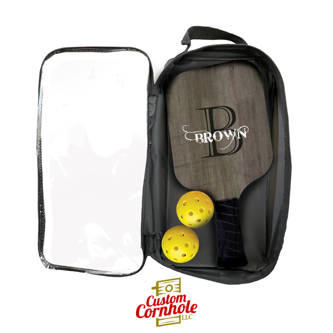 Custom Southern Gothic Monogram Pickleball Paddle Set 4 Custom Southern Gothic Monogram Pickleball Paddle Set - Image 2