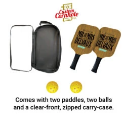 Custom Mr And Mrs Pickleball Paddle Set -Best Toy Shop Custom Cornhole LLC Pickleball 3 71940.1707872795