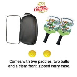 Custom Upload Your Own Artwork Pickleball Paddle Set -Best Toy Shop Custom Cornhole LLC Pickleball 3 77702.1707877838