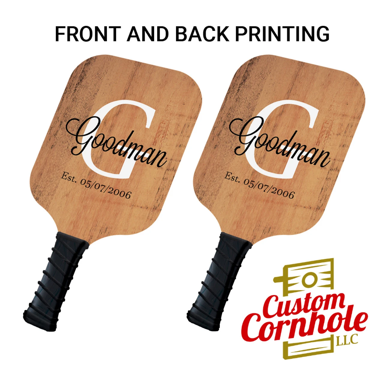 Custom Family Established Pickleball Paddle Set 3 Custom Family Established Pickleball Paddle Set