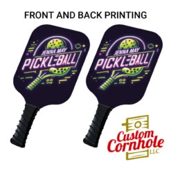 Custom Blacklight Pickleball Paddle Set