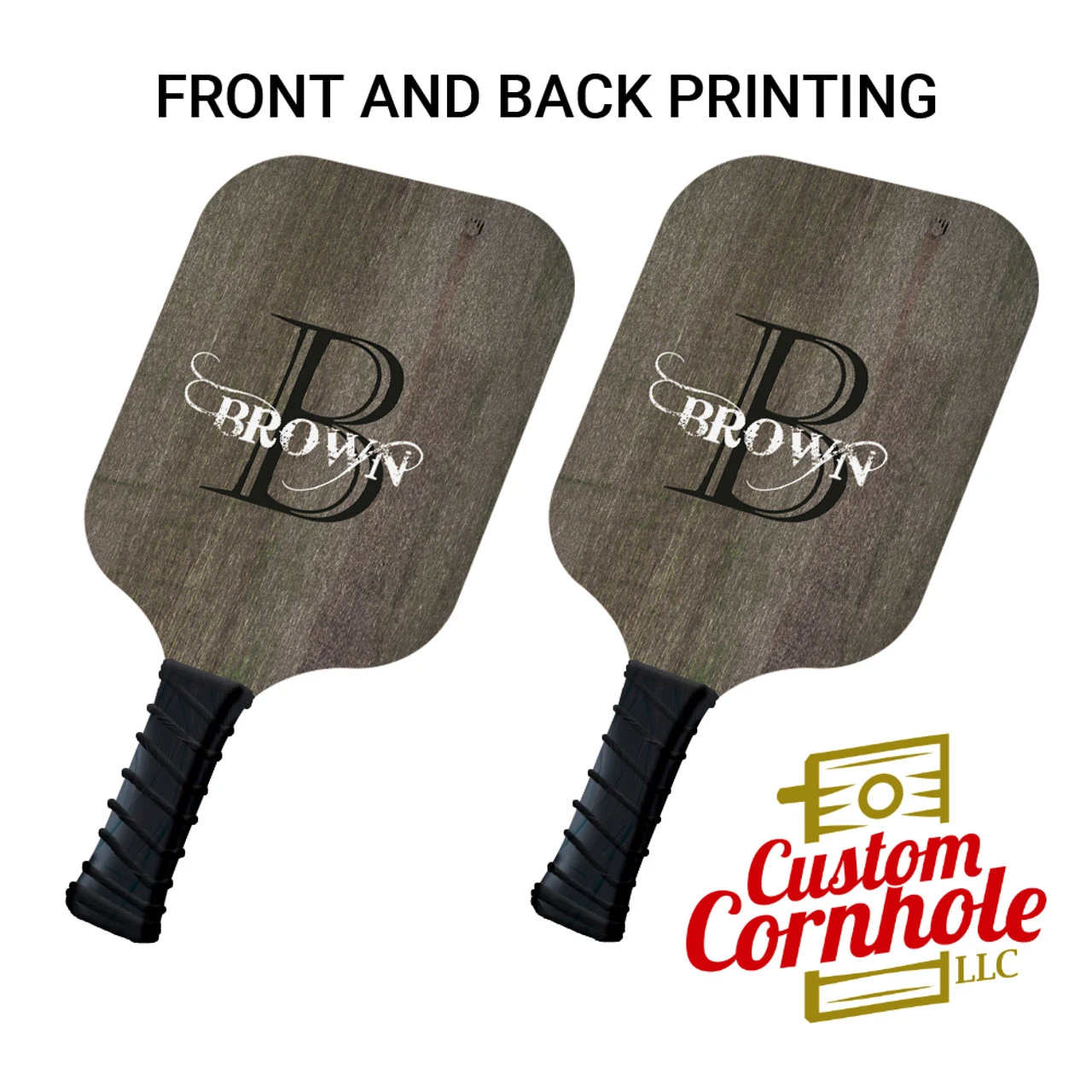 Custom Southern Gothic Monogram Pickleball Paddle Set 3 Custom Southern Gothic Monogram Pickleball Paddle Set