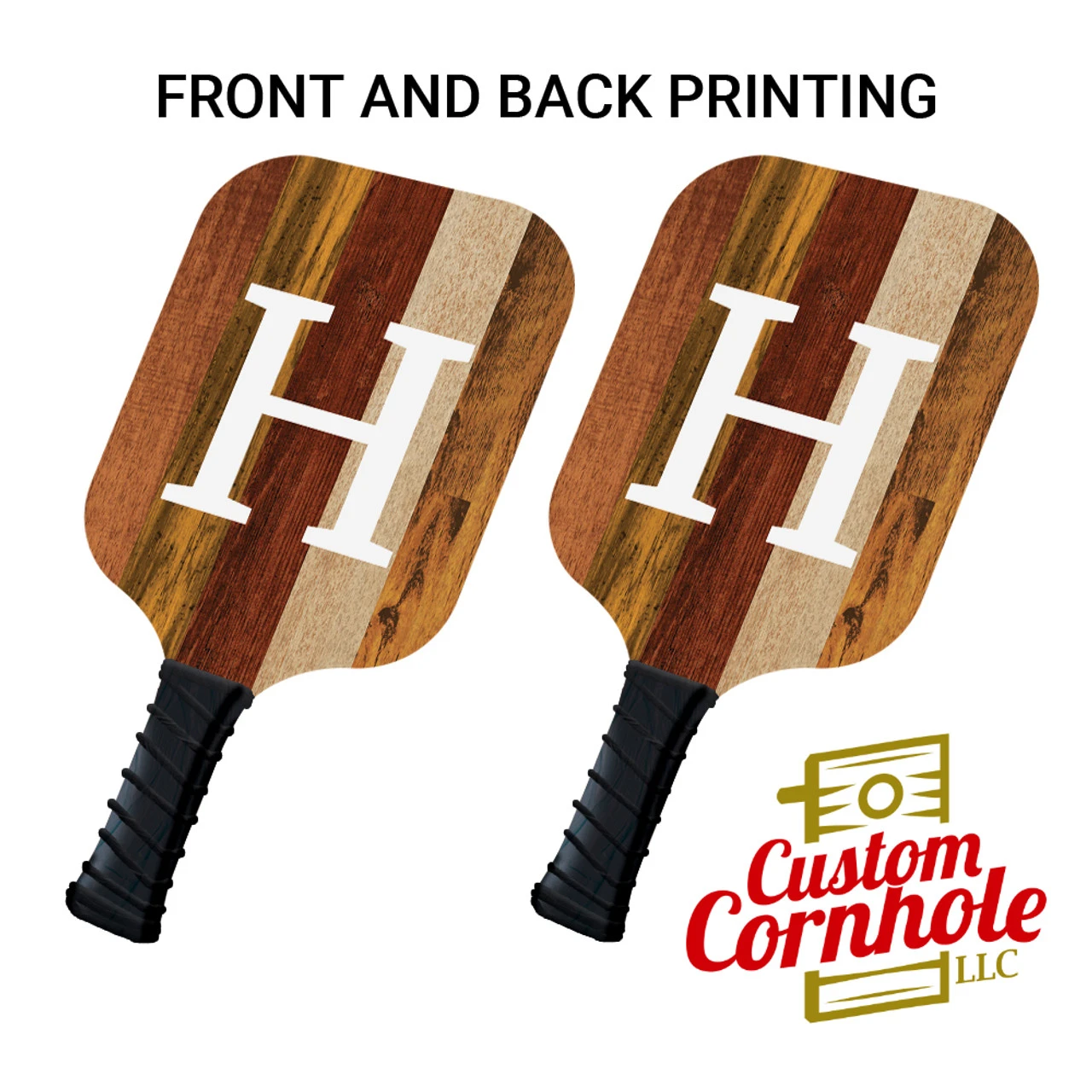 Custom Multicolored Monogram Pickleball Paddle Set 3 Custom Multicolored Monogram Pickleball Paddle Set