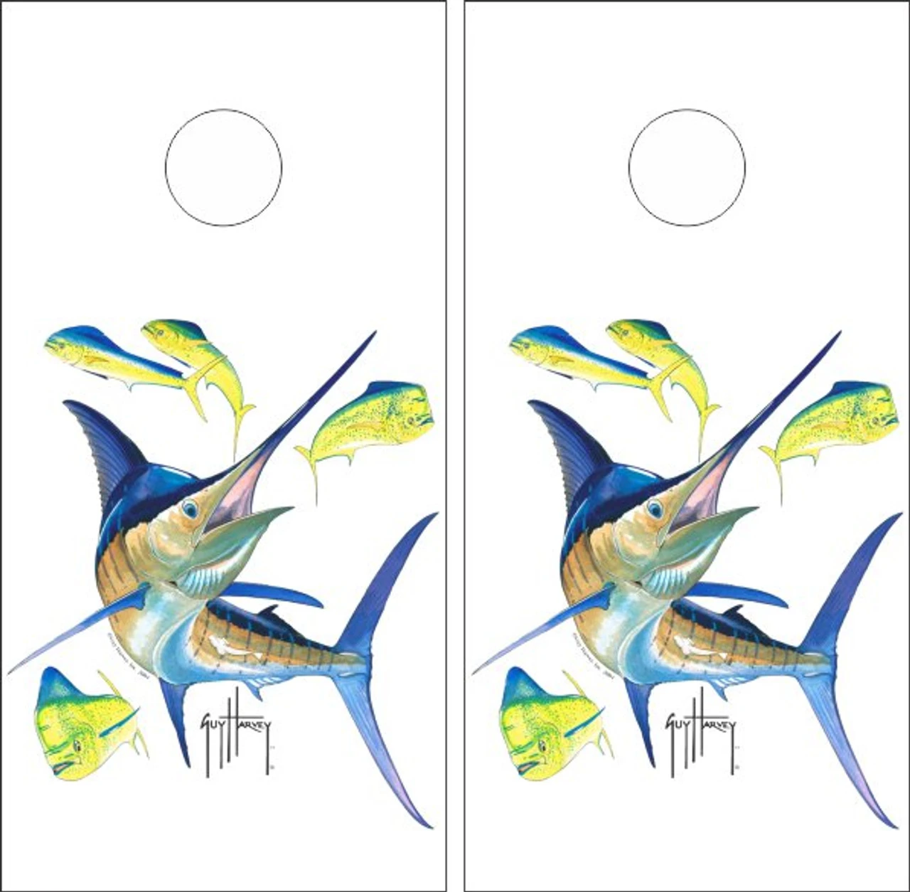 Guy Harvey Cornhole Wraps - Set Of 2 3 Guy Harvey Cornhole Wraps - Set Of 2