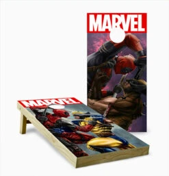 Wolverine And Deadpool Version 2 Cornhole Set With Bags