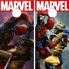 Wolverine And Deadpool Version 2 Cornhole Wraps - Set Of 2 -Best Toy Shop Deadpool Wolverine 3 42309.1694629900