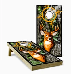 Deer Target Cornhole Set With Bags