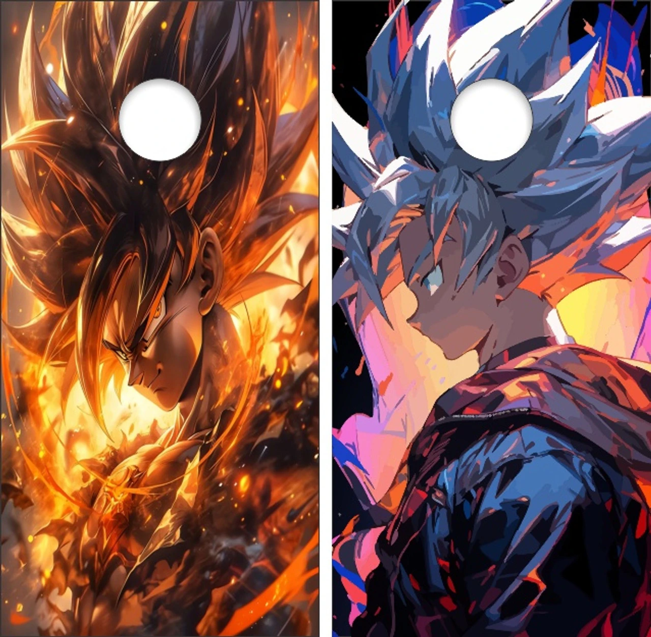 Dragon Ball Z Version 9 Cornhole Wraps - Set Of 2 3 Dragon Ball Z Version 9 Cornhole Wraps - Set Of 2