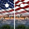 Duck Lake American Flag Cornhole Wraps - Set Of 2 -Best Toy Shop Duck Lake Flag 79707.1712691889
