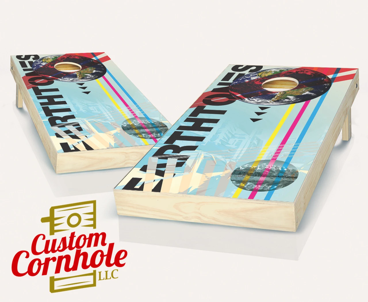 Earth Tones Cornhole Set With Bags 3 Earth Tones Cornhole Set With Bags