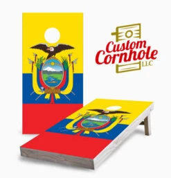 Ecuadorian Flag Cornhole Set With Bags