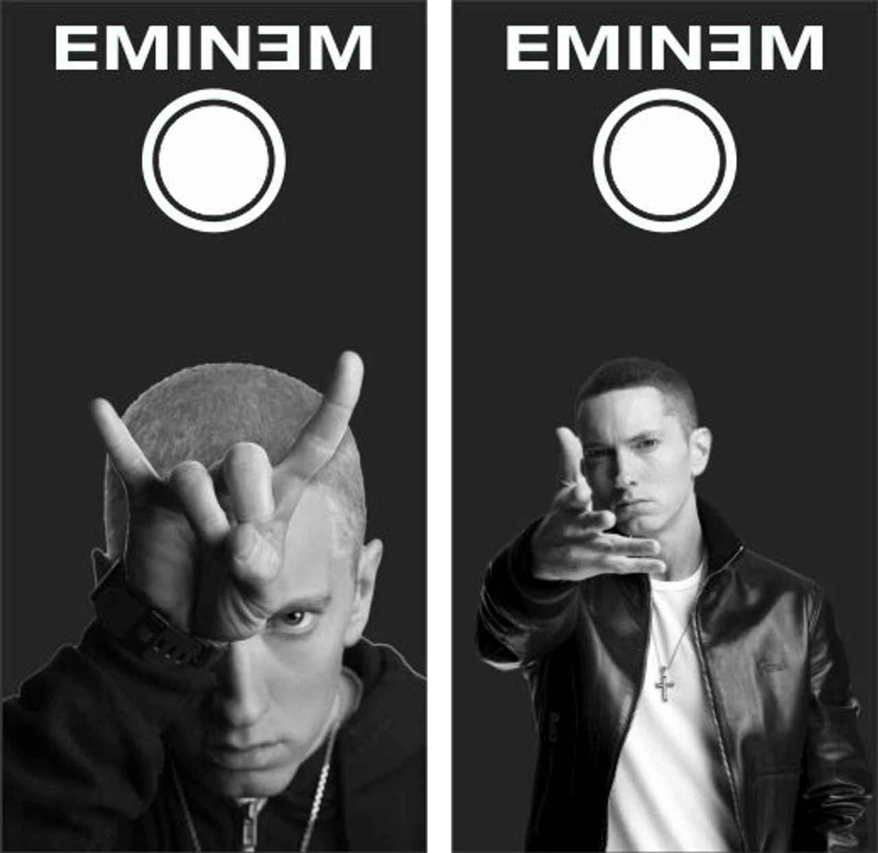 Eminem Cornhole Wraps - Set Of 2 3 Eminem Cornhole Wraps - Set Of 2