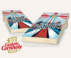 English Surname Cornhole Set With Bags