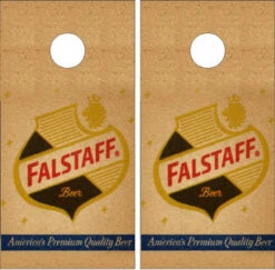 Falstaff Beer Cornhole Wraps - Set Of 2