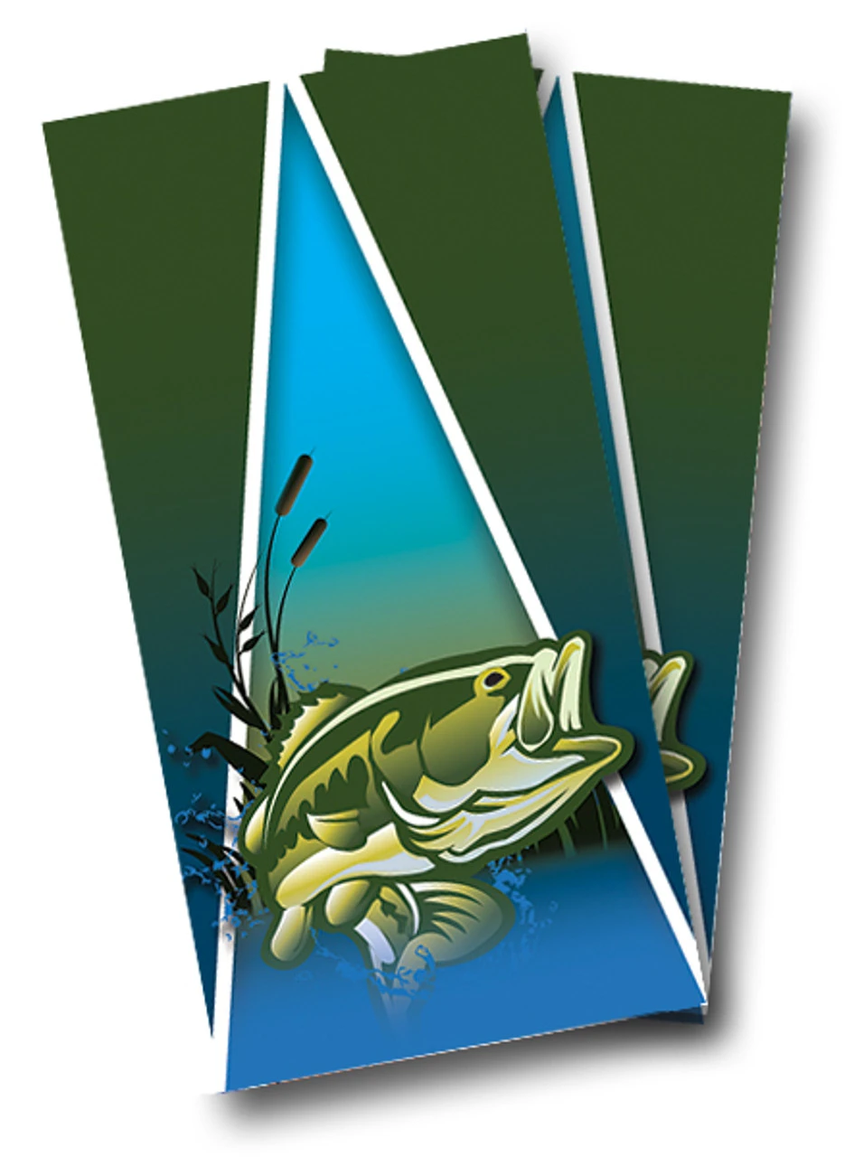 Fish Cornhole Wraps - Set Of 2 3 Fish Cornhole Wraps - Set Of 2