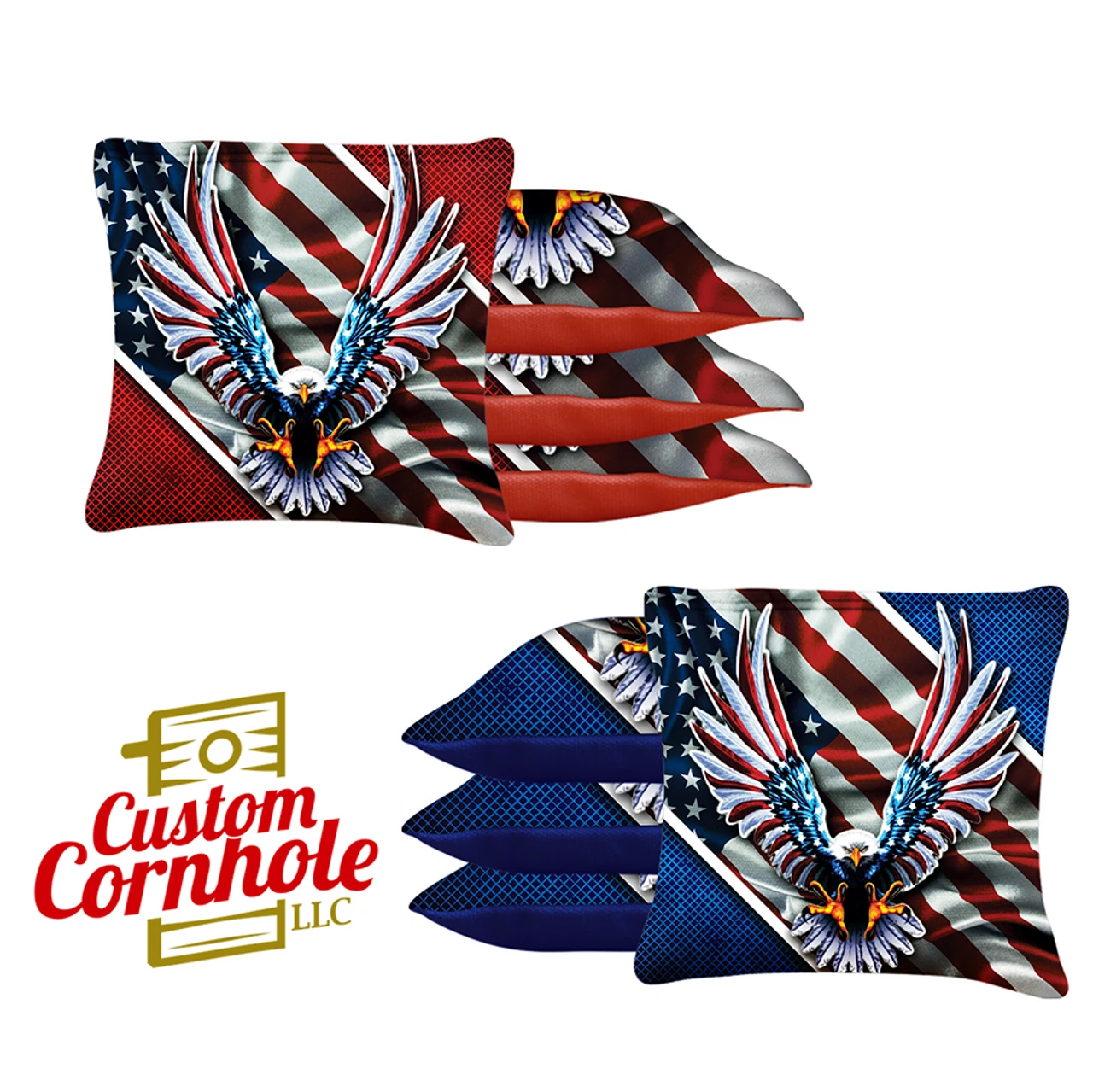 Flying Eagle Tournament Cornhole Bags - Set Of 8 3 Flying Eagle Tournament Cornhole Bags - Set Of 8