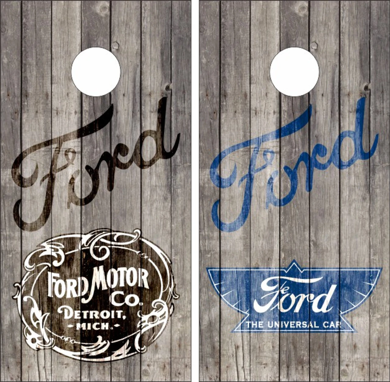 Ford Motor Company Cornhole Wraps - Set Of 2 3 Ford Motor Company Cornhole Wraps - Set Of 2