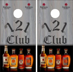 Four Roses Bourbon Cornhole Wraps - Set Of 2