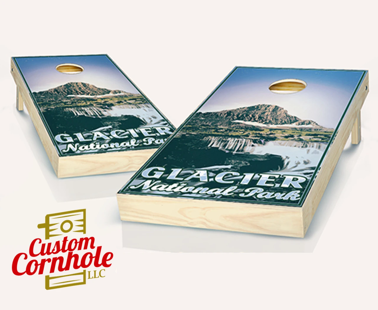 Glacier National Park Cornhole Set With Bags 3 Glacier National Park Cornhole Set With Bags