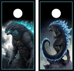 Godzilla Cornhole Wraps - Set Of 2