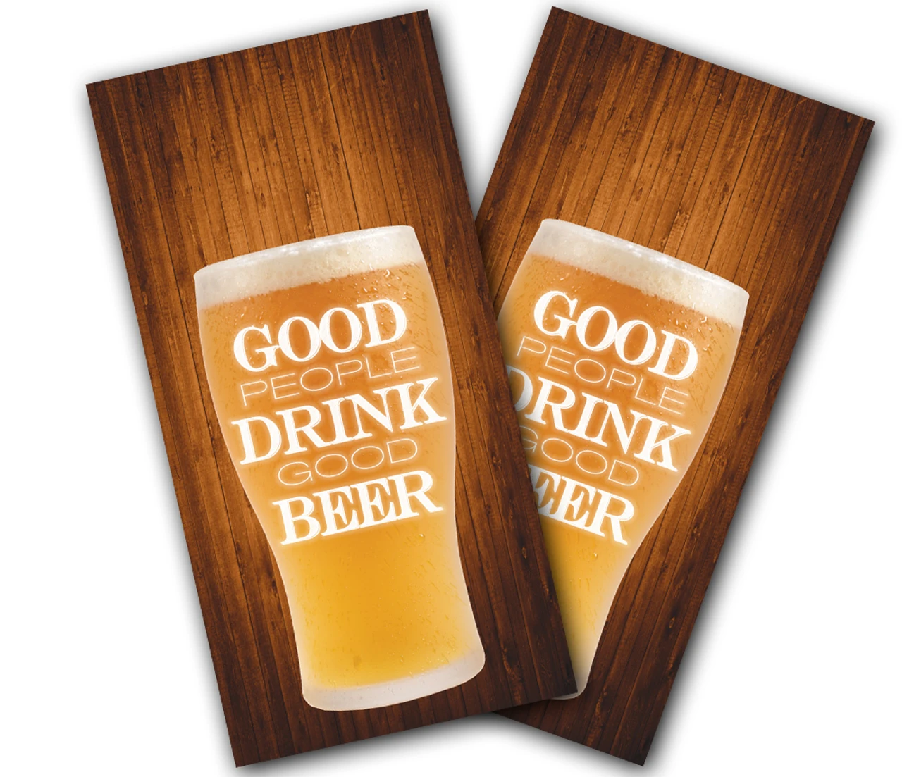 Good People Drink Good Beer Cornhole Wraps - Set Of 2 3 Good People Drink Good Beer Cornhole Wraps - Set Of 2