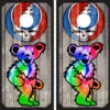 Grateful Dead Version 4 Cornhole Wraps - Set Of 2 -Best Toy Shop Grateful Dead Bear Wood 2 35388.1602532720