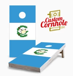Guatemalan Flag Cornhole Set With Bags