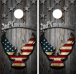 2nd Amendment Version 2 Cornhole Wraps - Set Of 2