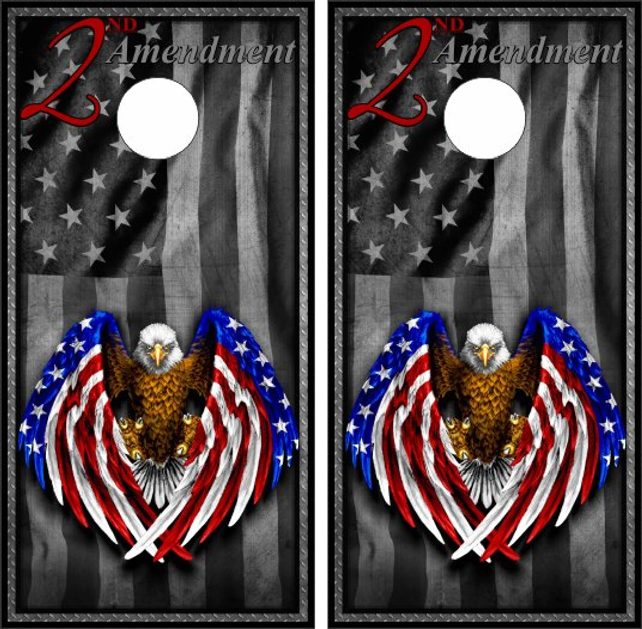 2nd Amendment Version 3 Cornhole Wraps - Set Of 2 2 2nd Amendment Version 3 Cornhole Wraps - Set Of 2