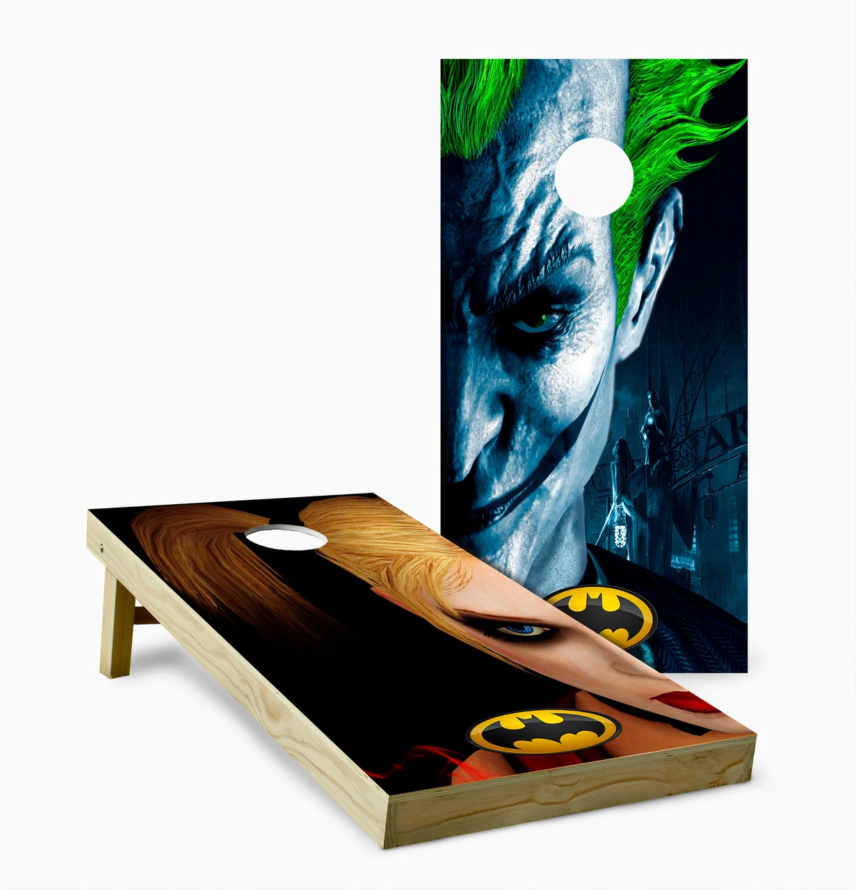 Harley Quinn And Joker Combo Cornhole Set With Bags 3 Harley Quinn And Joker Combo Cornhole Set With Bags