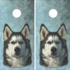 Husky Portrait Cornhole Wraps - Set Of 2 -Best Toy Shop Husky Portrait 42222.1705778791