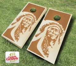 Native American Stained Cornhole Set With Bags 10 Native American Stained Cornhole Set With Bags -Best Toy Shop Indian Maple 31939.1454625169