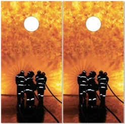 Into The Fire Cornhole Wraps - Set Of 2