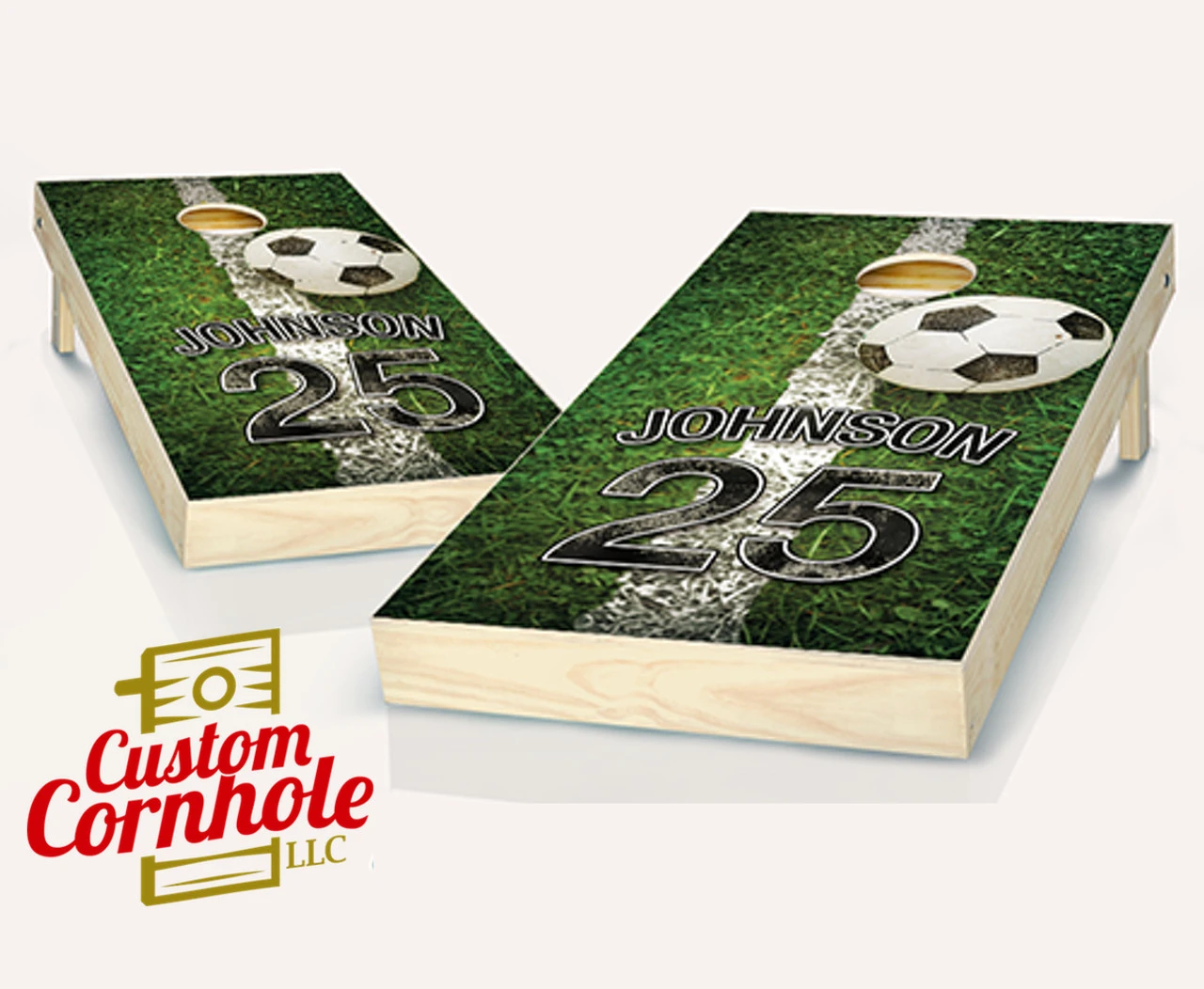 Jersey Field Soccer Cornhole Set With Bags 3 Jersey Field Soccer Cornhole Set With Bags