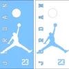 Jordan Version 2 Cornhole Wraps - Set Of 2 -Best Toy Shop Jumpman Jordan Blue 23 B 2 47618.1566774477