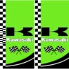 Kawasaki Cornhole Wraps - Set Of 2 -Best Toy Shop KAWASAKI Wraps 05548.1630346077