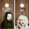 Korn And Courtney Love Cornhole Wraps - Set Of 2 -Best Toy Shop Korn Band Courtney Love Wood 1 23366.1694631145