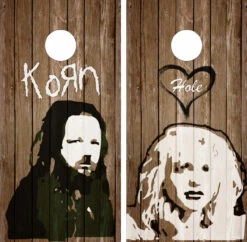 Korn And Courtney Love Cornhole Wraps - Set Of 2