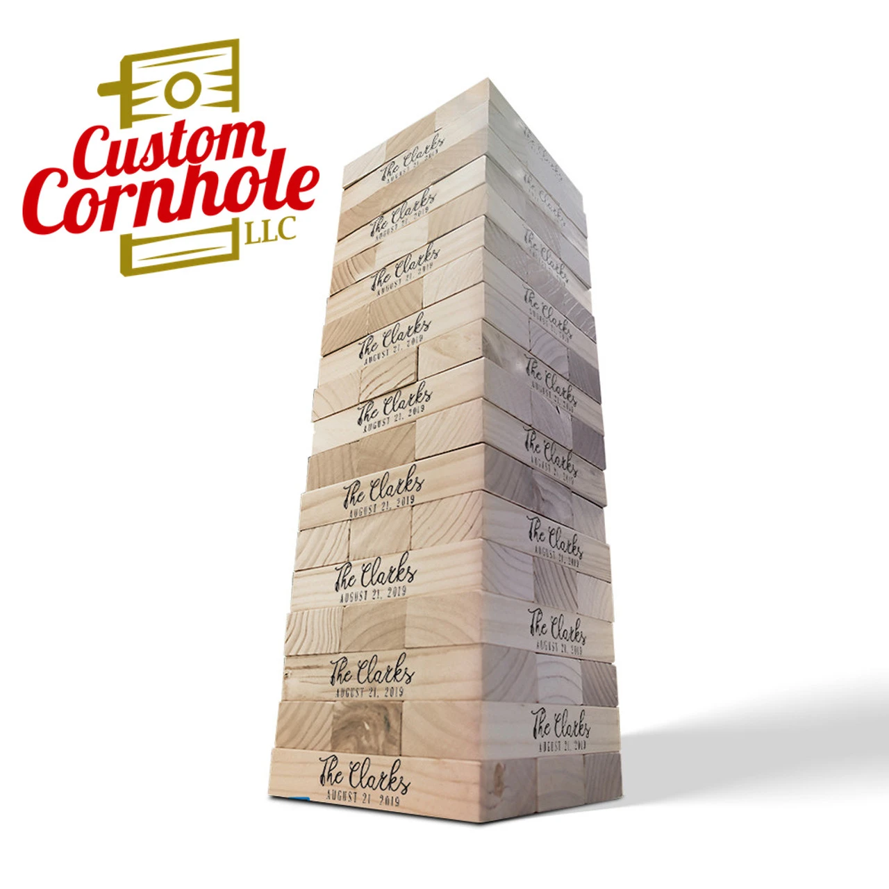 Last Name And Date Giant Topple Tower Game 3 Last Name And Date Giant Topple Tower Game