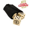 Burned Monogram Lawn Dice Game -Best Toy Shop Lawn Dice 30965.1610481365