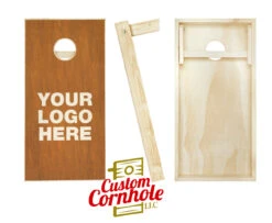 Custom Stained Cornhole Set With Bags 27 Custom Stained Cornhole Set With Bags -Best Toy Shop Maple Top View 01702.1508893722