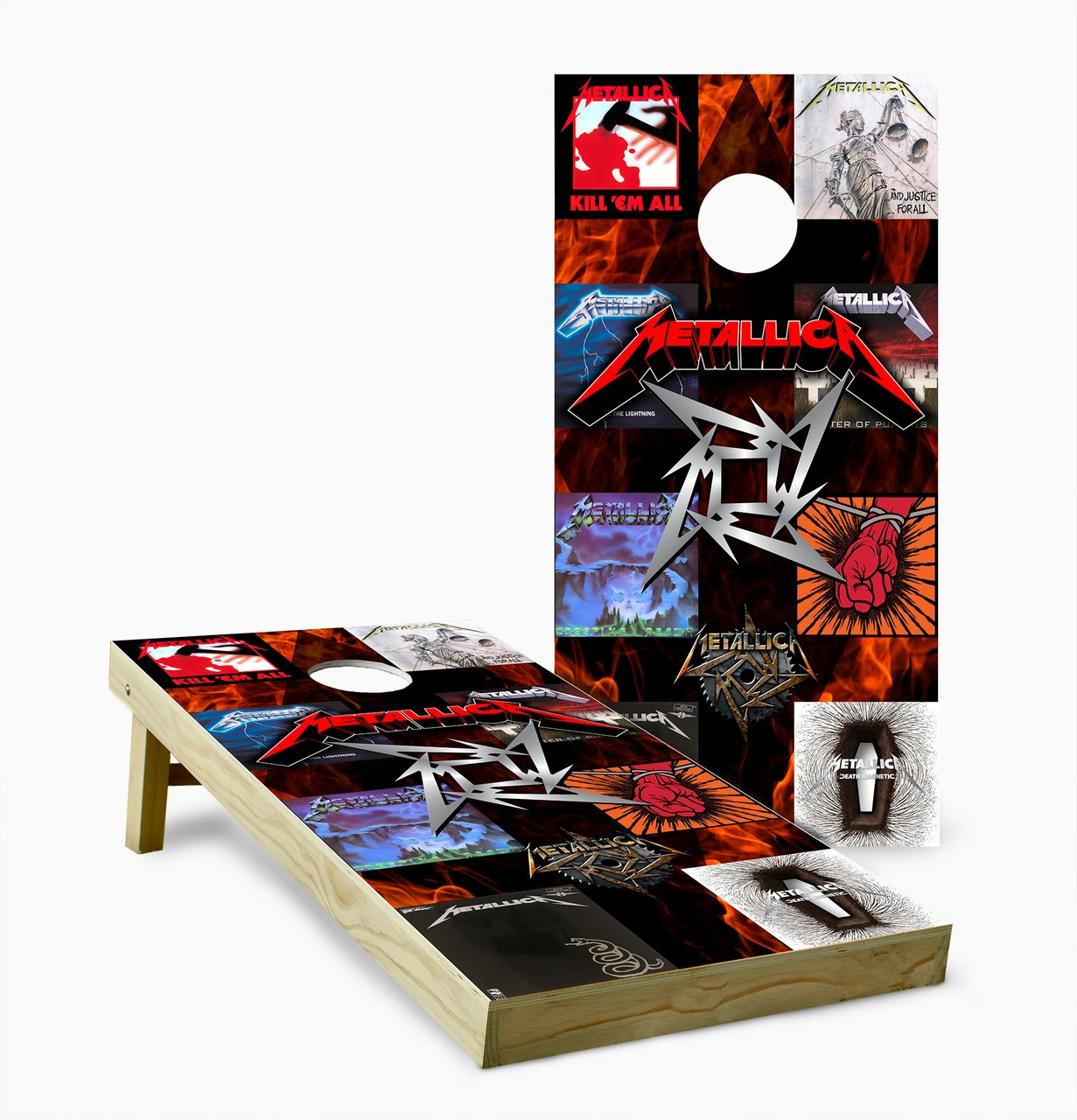 Metallica Cornhole Set With Bags 3 Metallica Cornhole Set With Bags