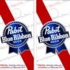 Pabst Blue Ribbon Version 2 Cornhole Wraps - Set Of 2