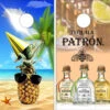Patron Party Pineapple Cornhole Wraps - Set Of 2
