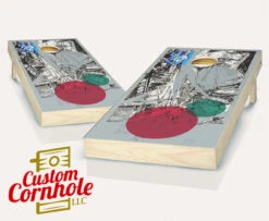 Penman Ship Cornhole Set With Bags