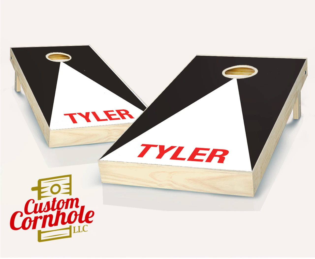Personalized Pyramid Cornhole Set With Bags