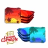 Red Blue Palm Sky Professional Cornhole Bags - Set Of 8 -Best Toy Shop Red Blue Palm Sky 77645.1708185491