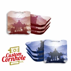 Red Blue Squad Professional Cornhole Bags - Set Of 8
