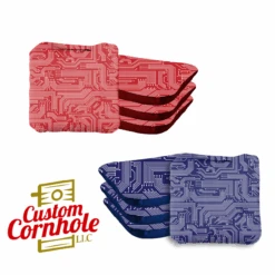 Red Blue Tech Professional Cornhole Bags - Set Of 8